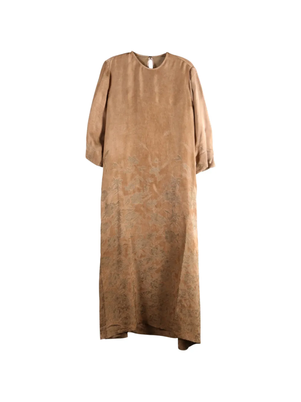 Uma Wang floral-jacquard midi dress Bruin