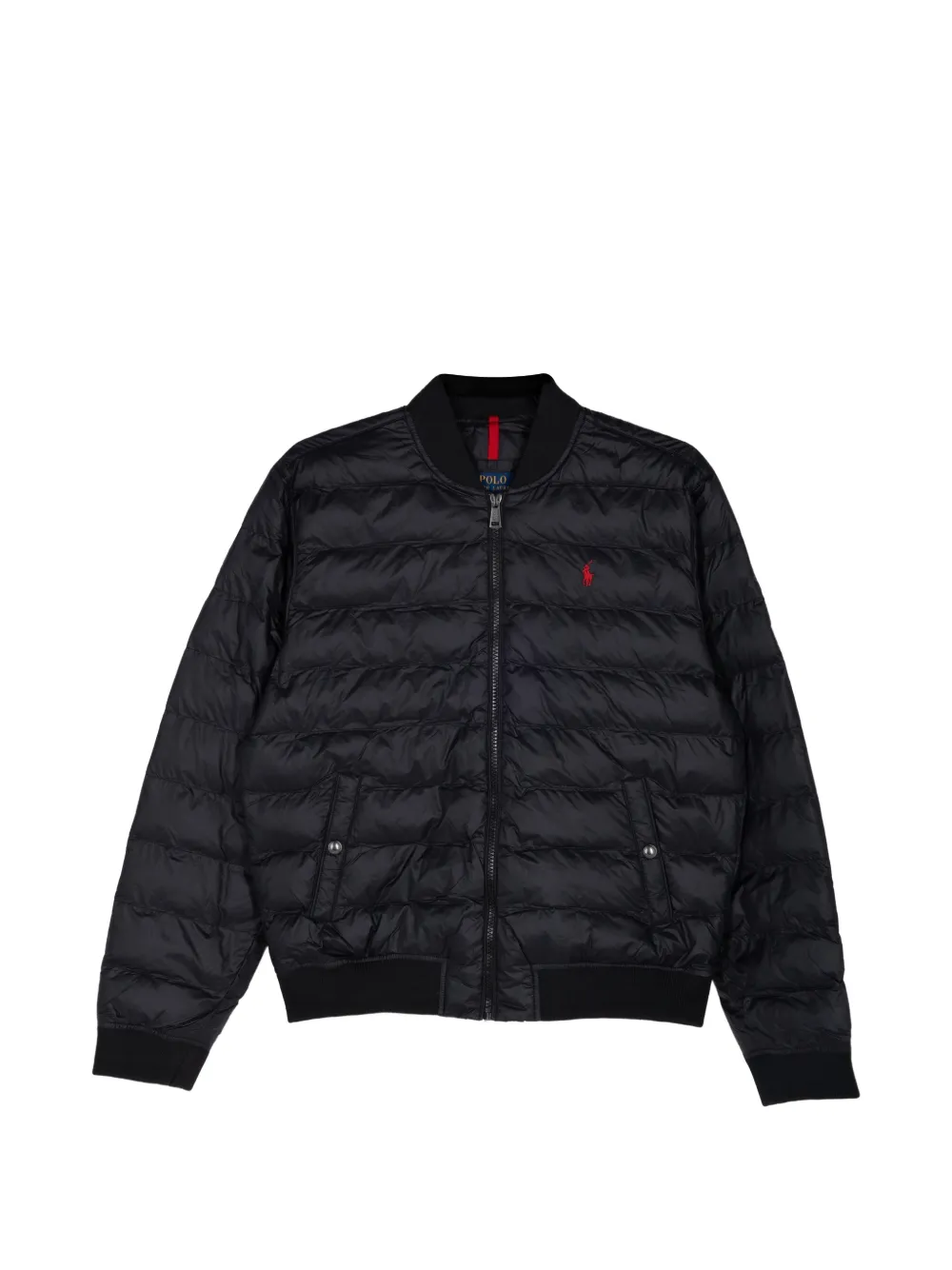 POLO RALPH LAUREN KIDS quilted bomber jacket Zwart