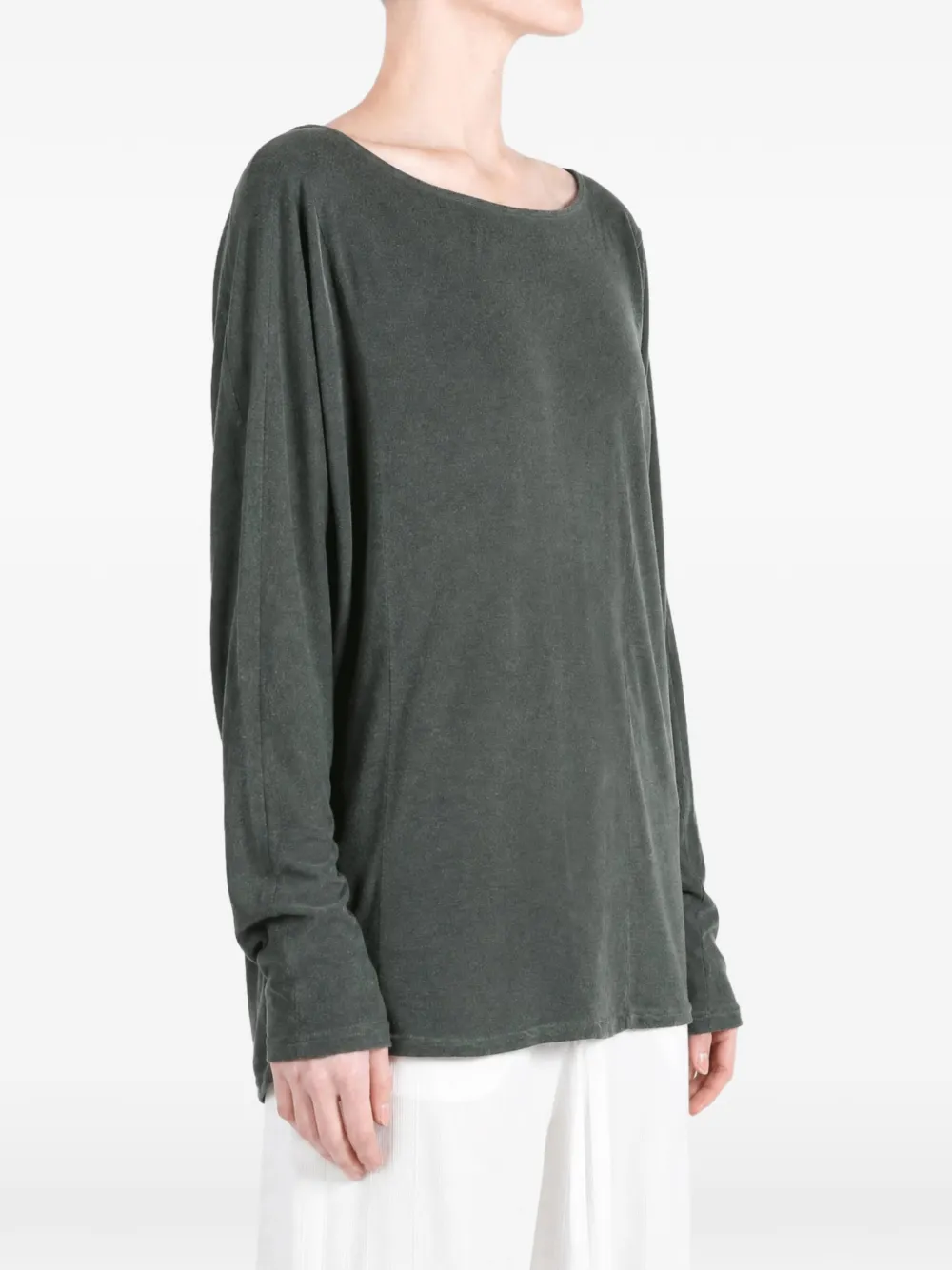 Uma Wang tie-back long-sleeve T-shirt Grijs