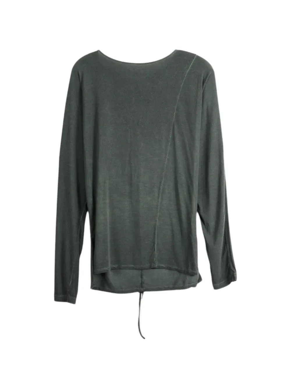Uma Wang T-shirt met lange mouwen en striksluiting aan de achterkant Grijs