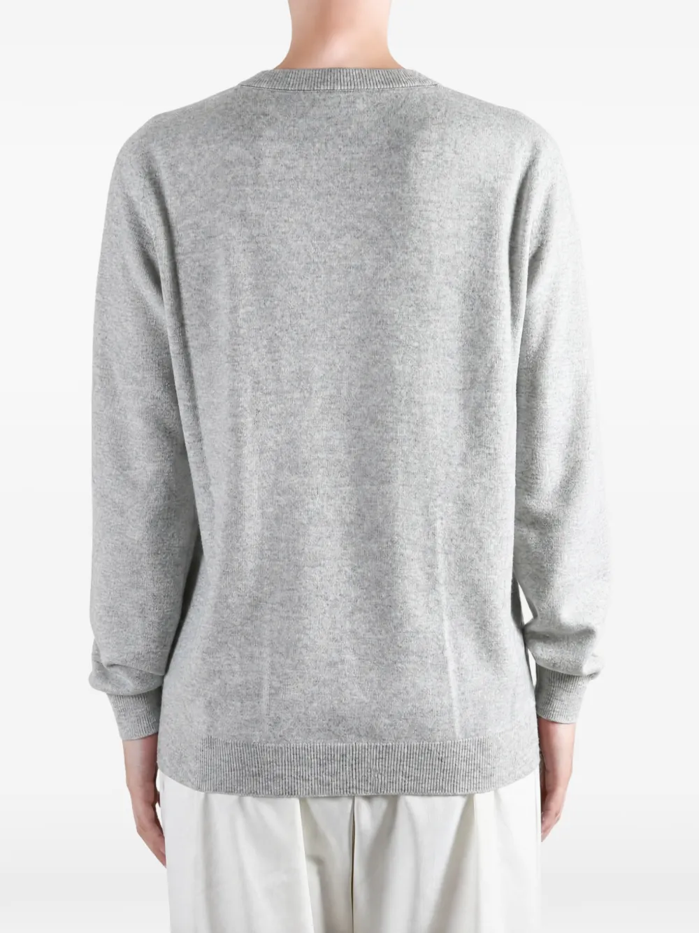 Brunello Cucinelli Trui met V-hals Grijs