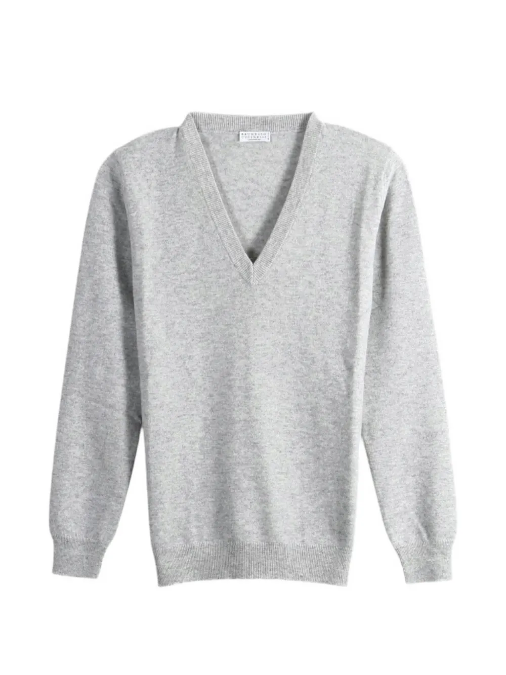 Brunello Cucinelli Trui met V-hals Grijs
