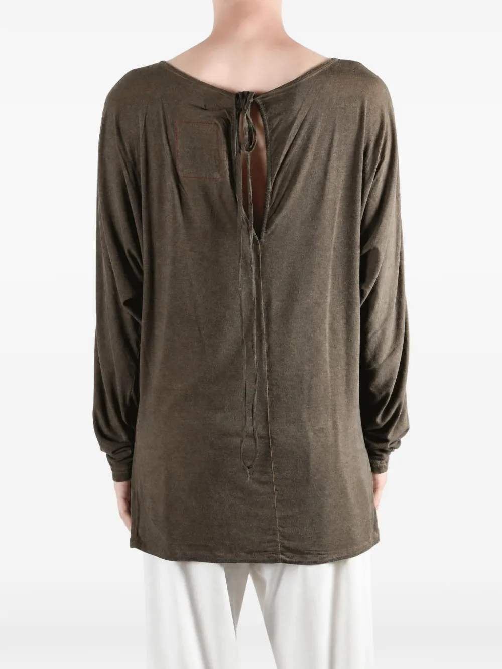 Uma Wang boat-neck blouse Bruin