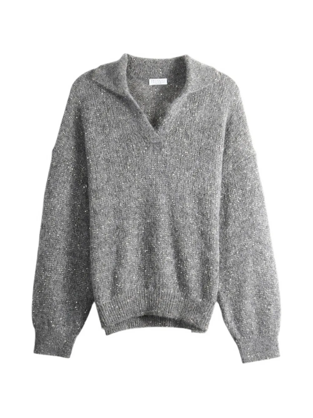 Brunello Cucinelli sequin-embellished sweater - Grey