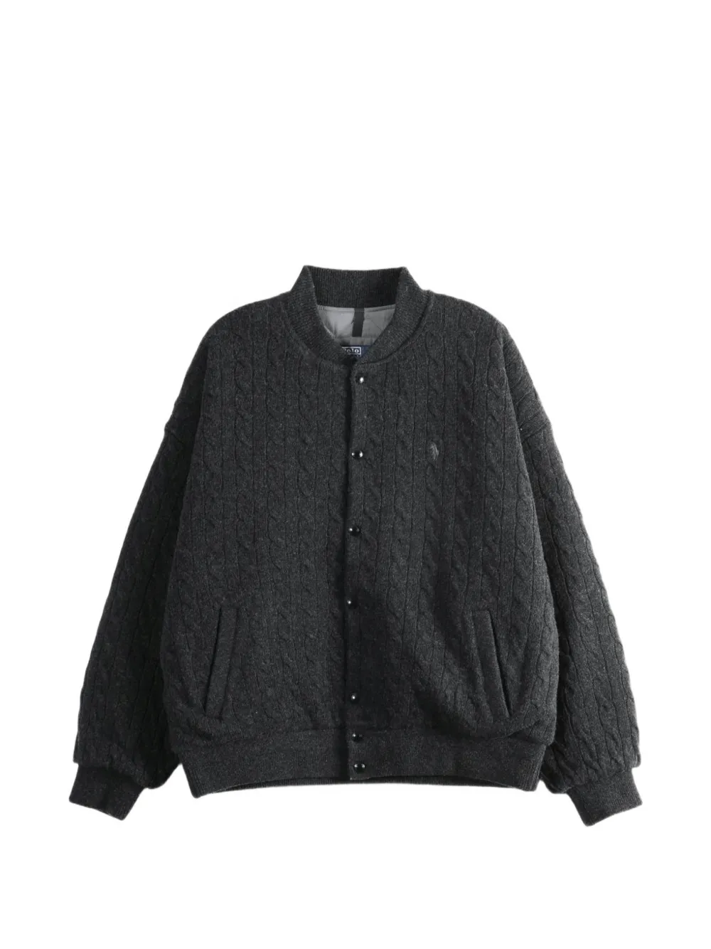 Polo Ralph Lauren Relaxed Fit cable-knit jumper jacket - Grey
