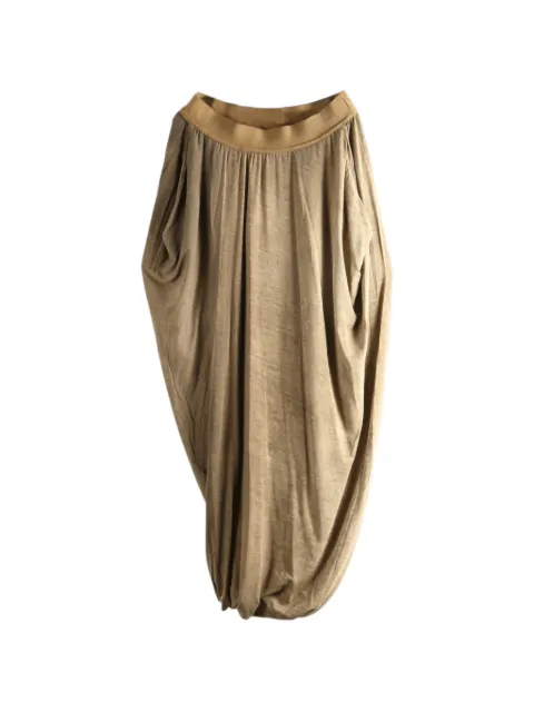 Uma Wang draped-detail midi skirt