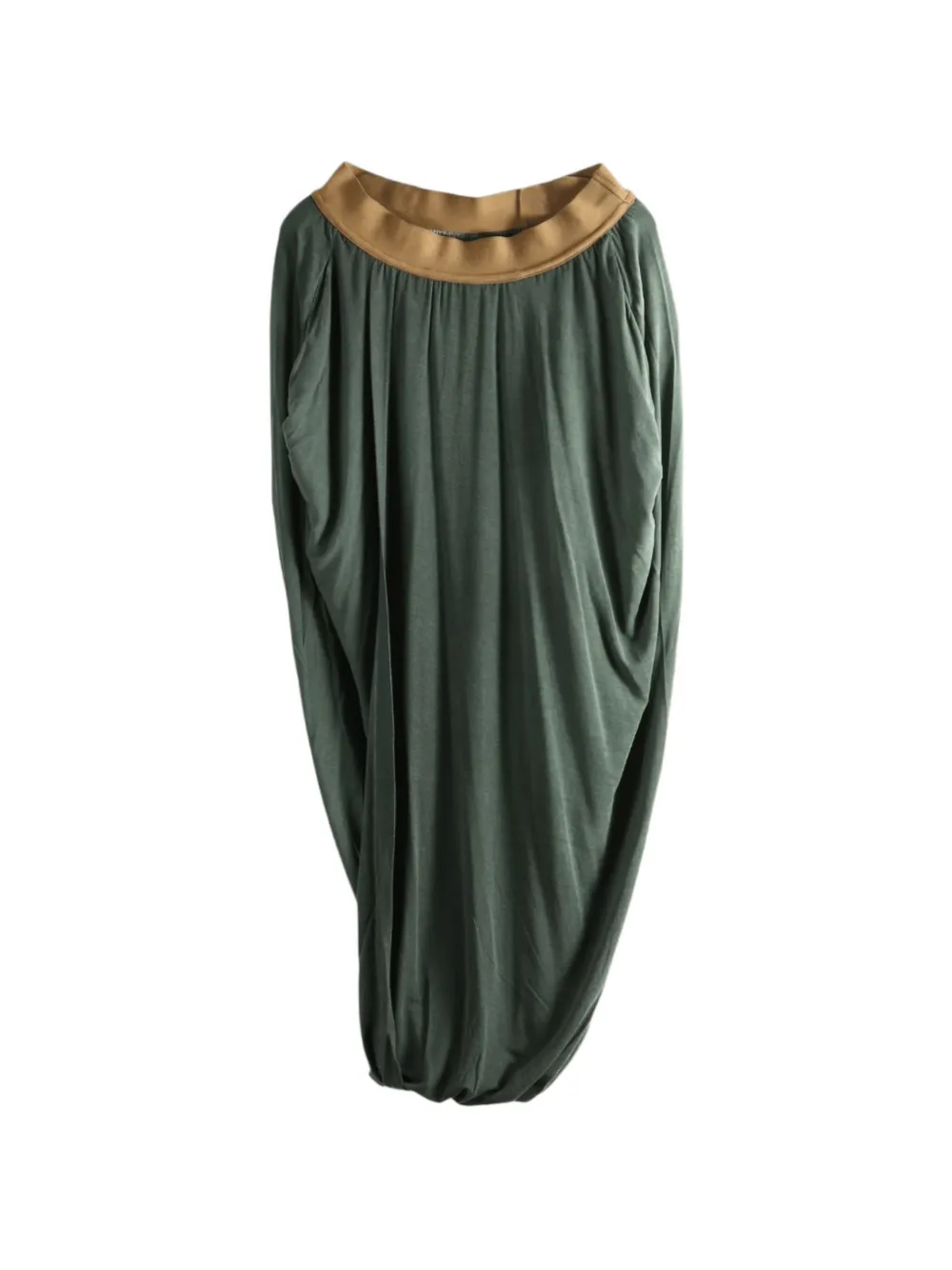 Uma Wang draped cocoon midi skirt - Verde