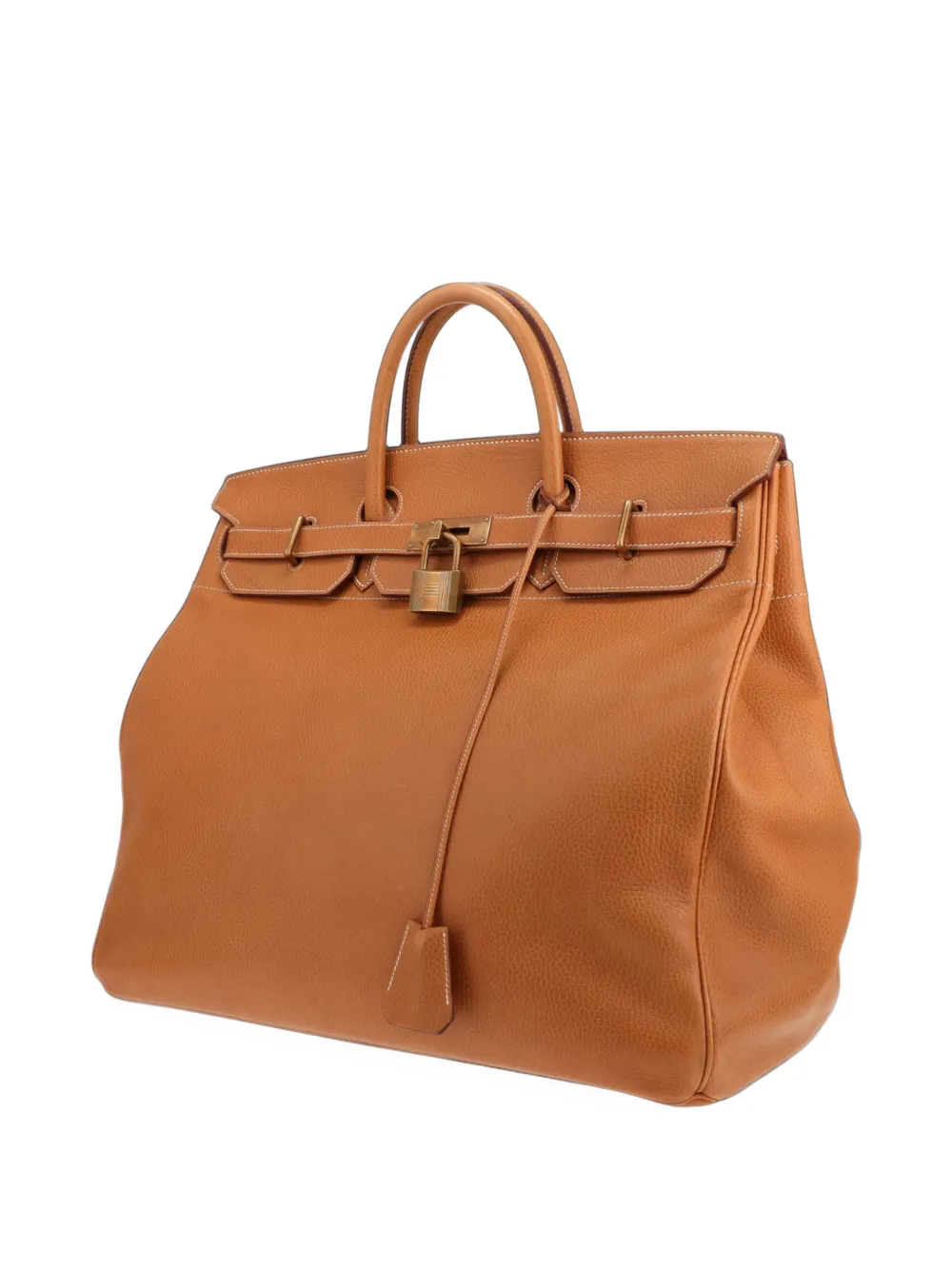 Hermès Pre-Owned 1991 Haut leather tote bag Beige