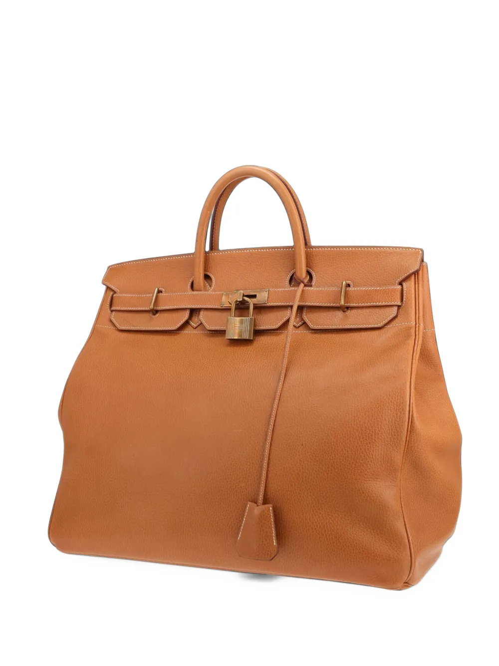 Hermès Pre-Owned 1991 Haut leather tote bag Beige