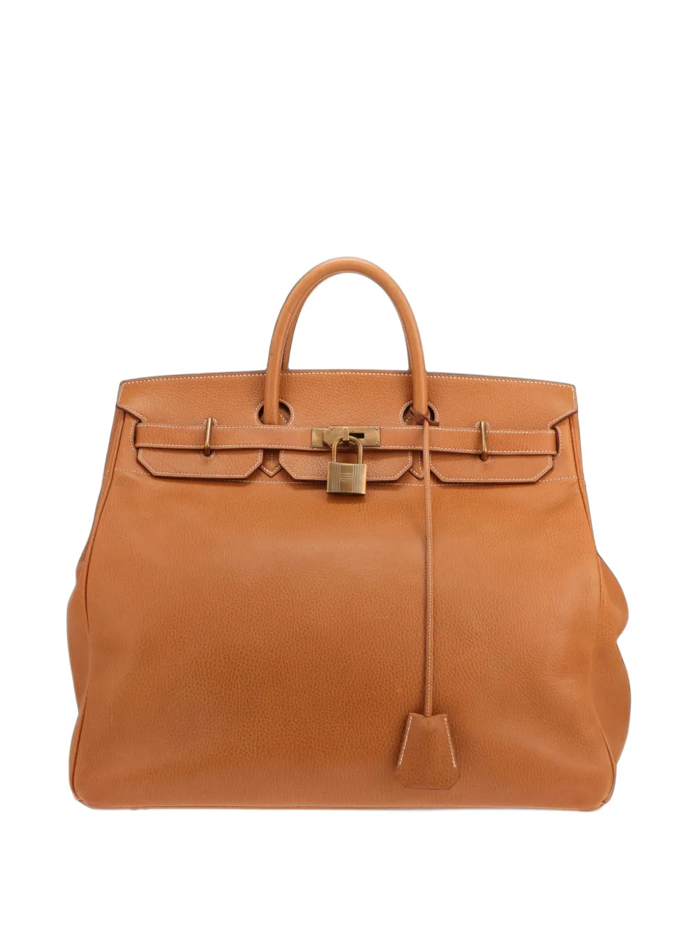 Hermès Pre-Owned 1991 Haut leather tote bag Beige