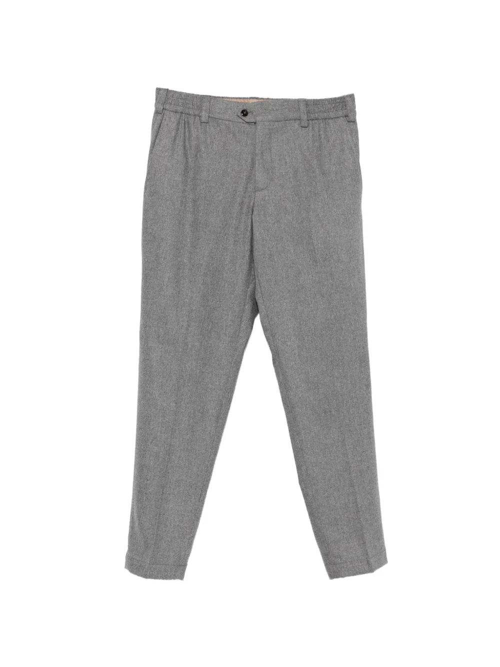 PT Torino elasticated-waistband tailored trousers Grijs