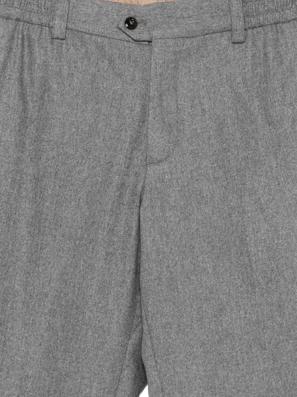 PT Torino elasticated-waistband tailored trousers Grijs