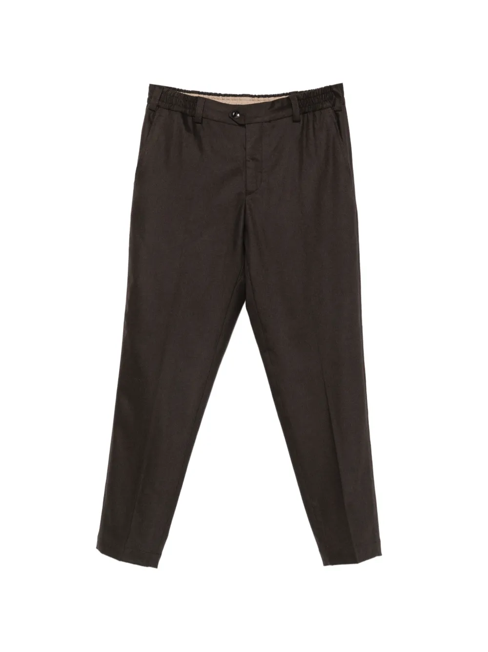 PT Torino elasticated-waist tapered trousers Bruin