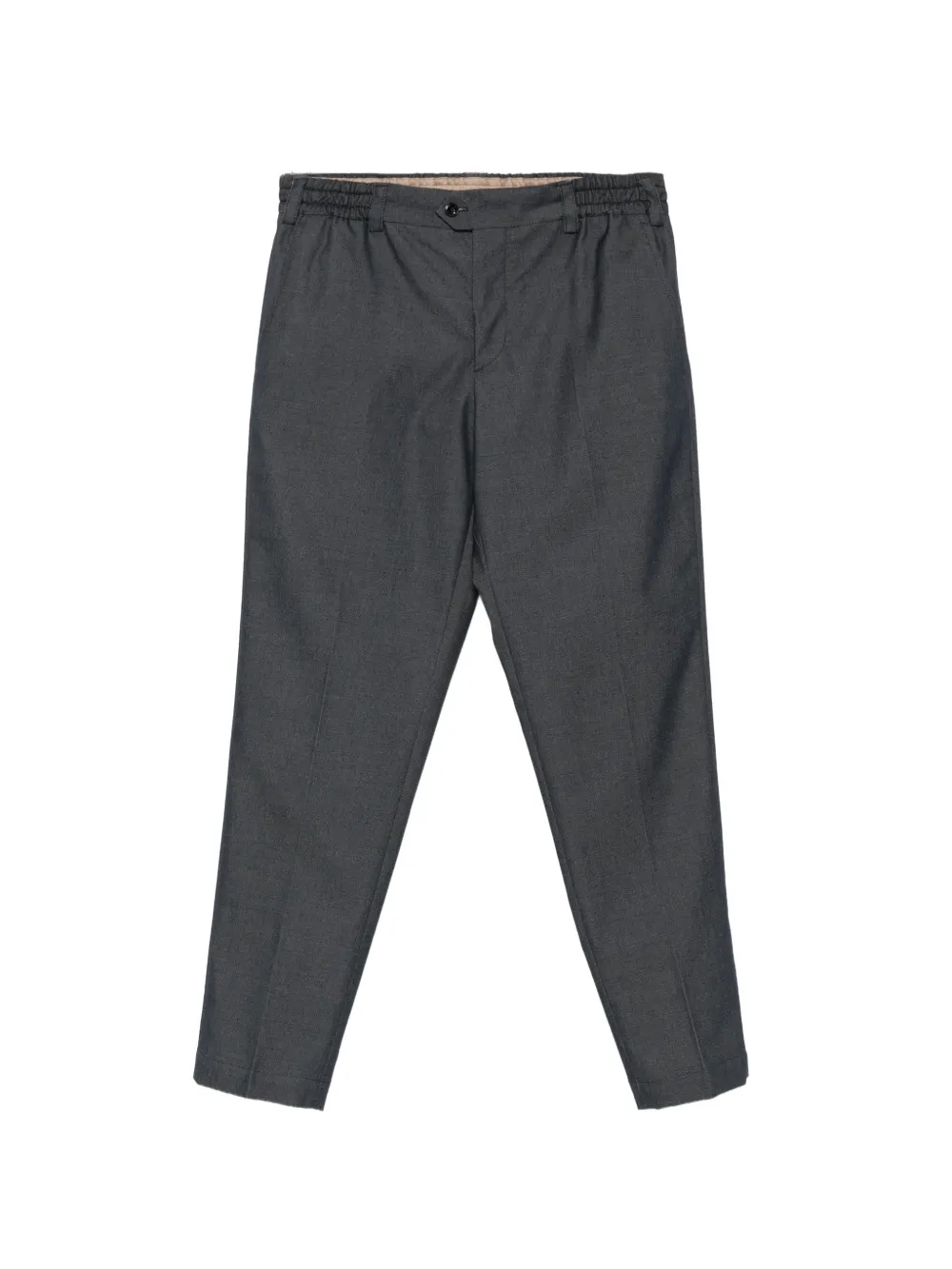 PT Torino elasticated-waistband tailored trousers Grijs