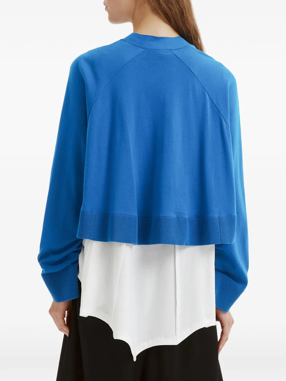Enföld V-neck long-sleeve cardigan Blauw