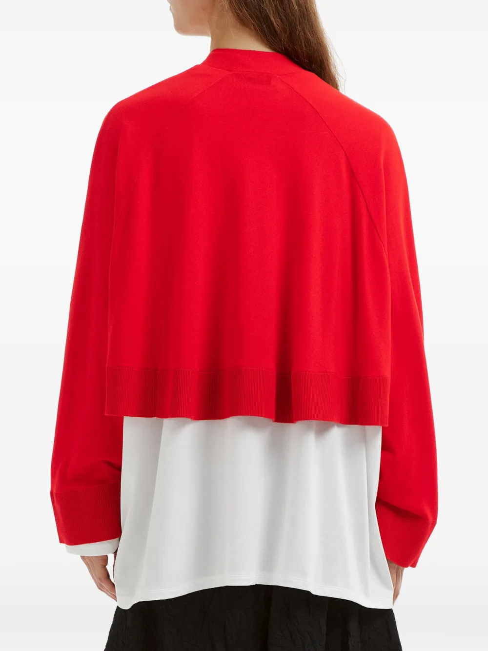 Enföld V-neck button-fastening cardigan Rood