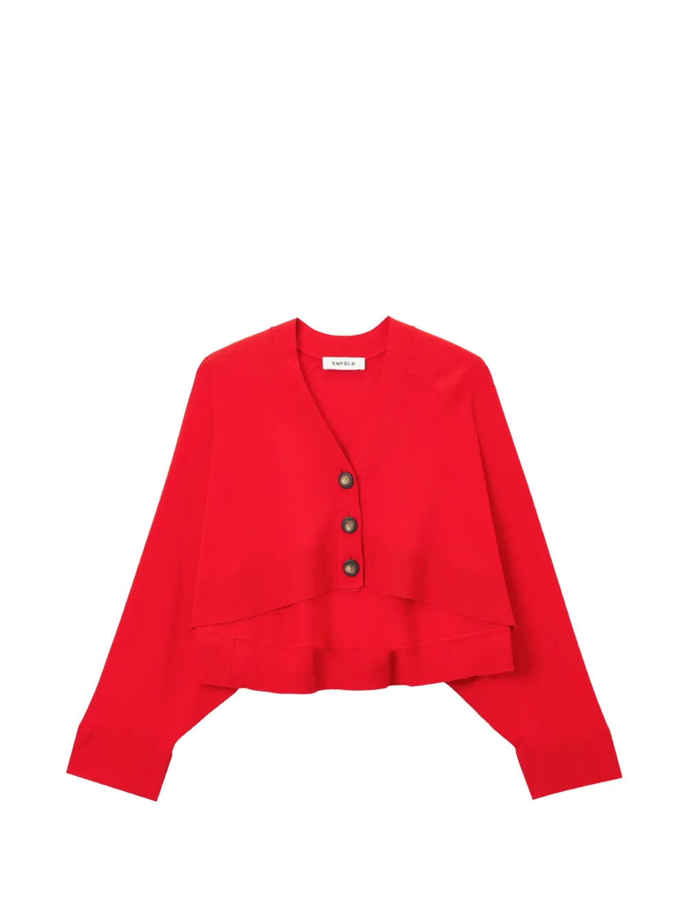 Enföld V-neck button-fastening cardigan - Rouge Enföld V-neck button-fastening cardigan - Rouge
