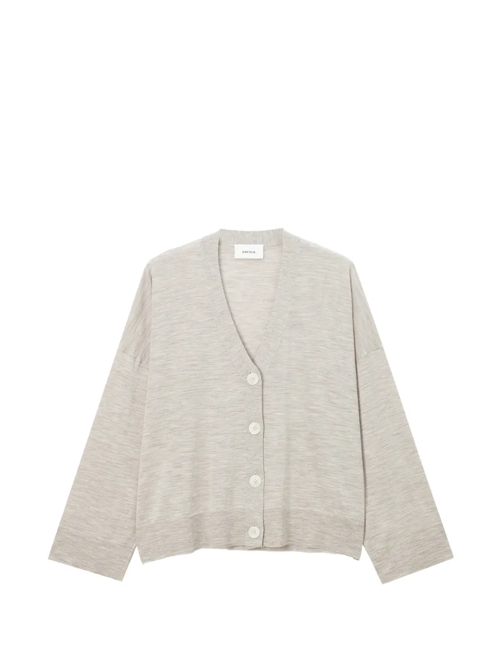 Enföld V-neck button-up cardigan - Gris Enföld V-neck button-up cardigan - Gris