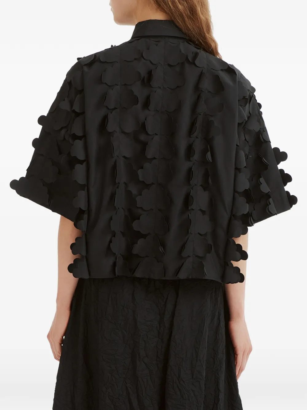 Enföld cloud-applique short-sleeve shirt Zwart