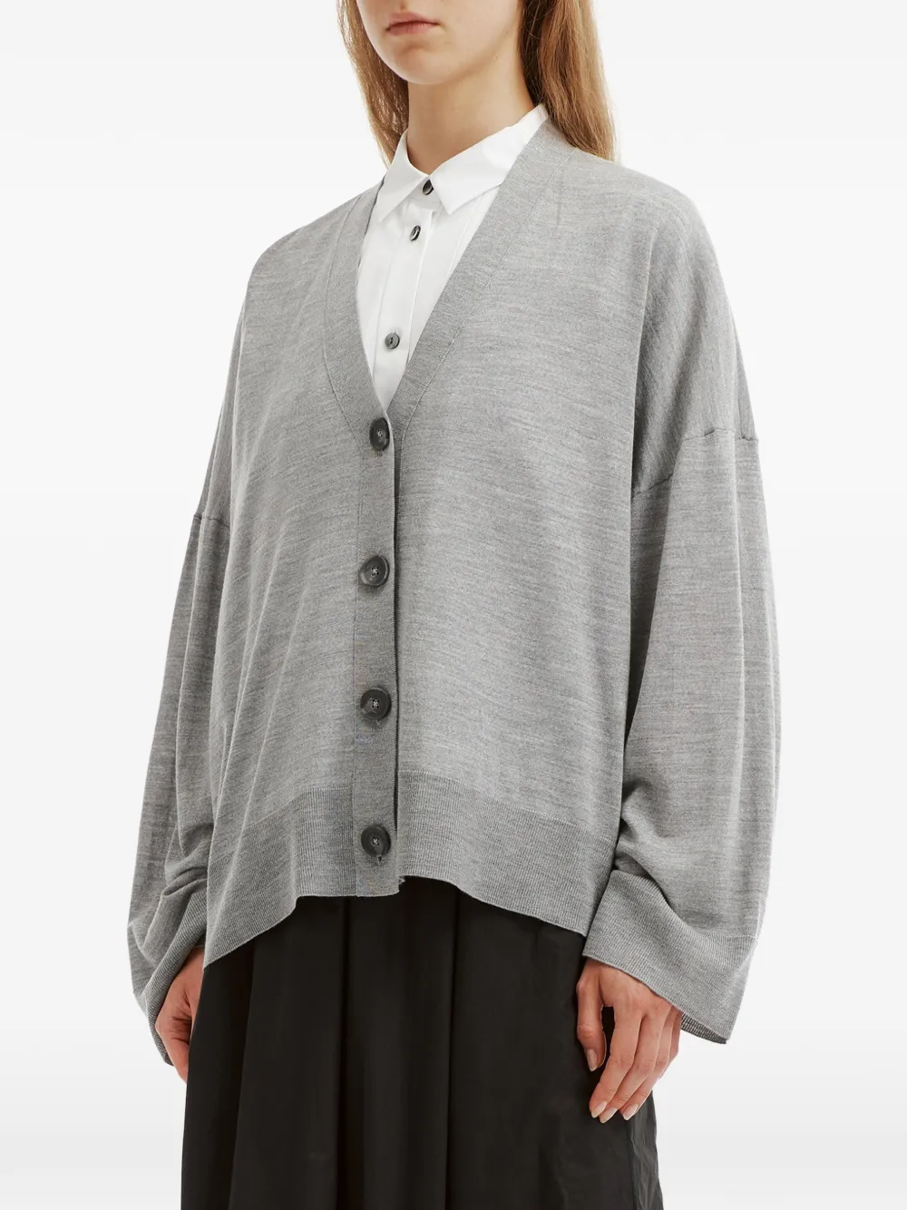 Enföld V-neck cardigan Grijs