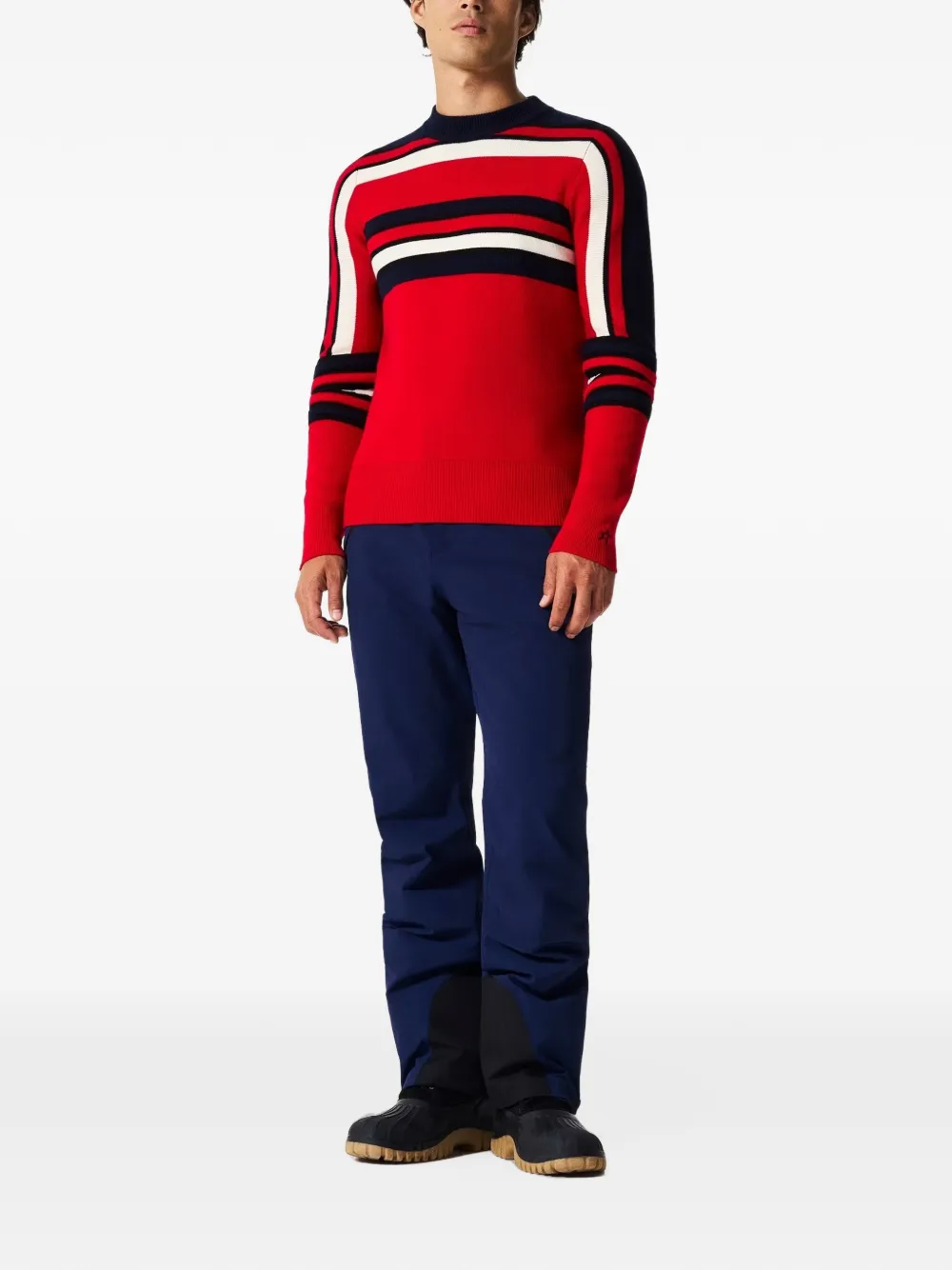Perfect Moment merino wool Slalom sweater Rood