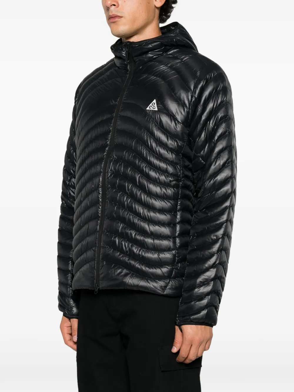 Nike ACG hooded quilted jacket Zwart