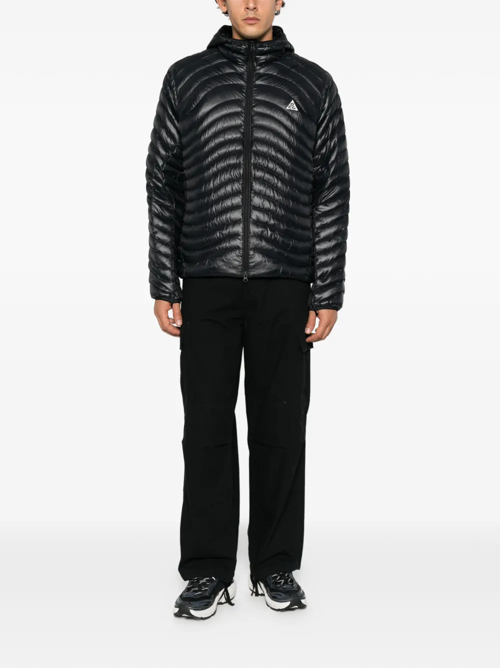 Nike ACG hooded quilted jacket Zwart