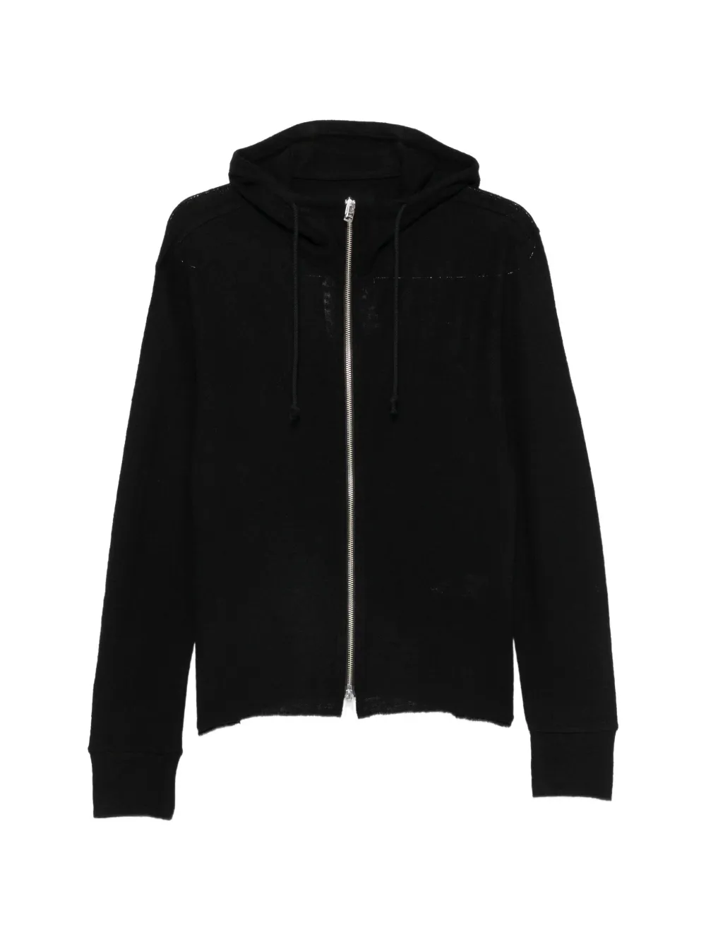 TONYWACK zip-up drawstring hoodie - Nero