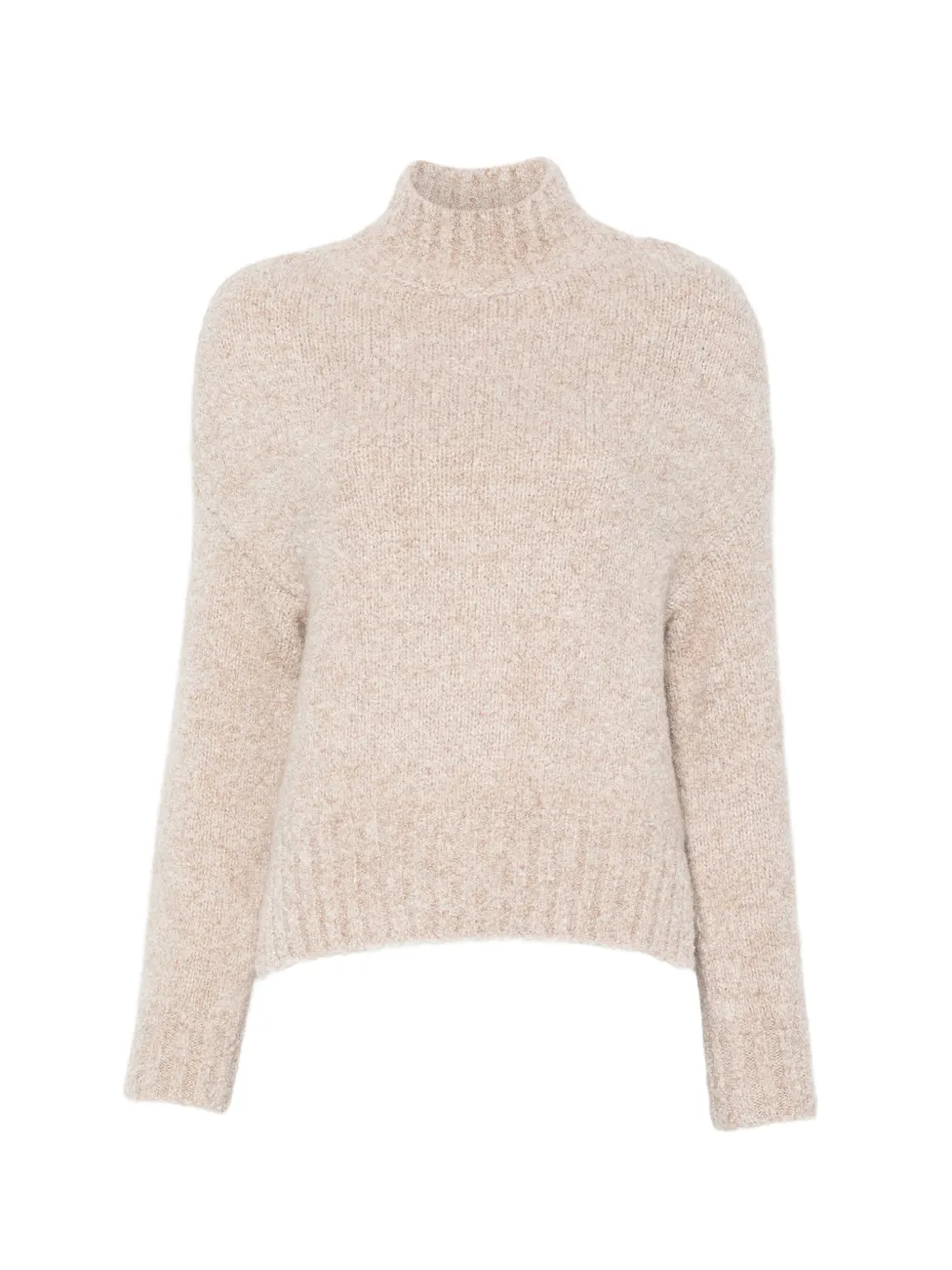 Agnona Geribde trui Beige