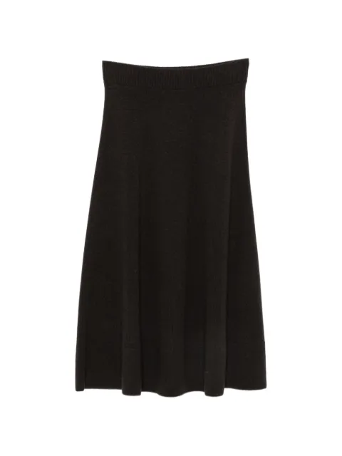Agnona knitted A-line midi skirt