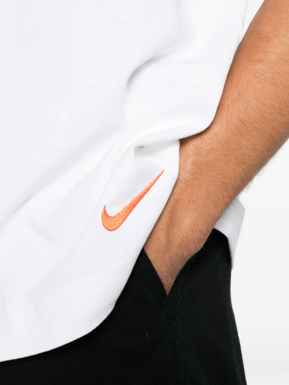 Nike slogan-print T-shirt Wit