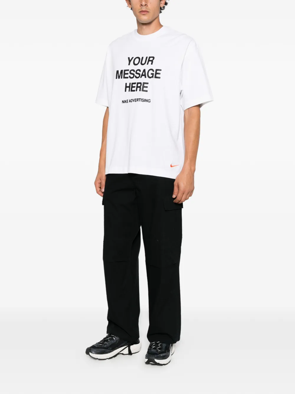 Nike slogan-print T-shirt Wit