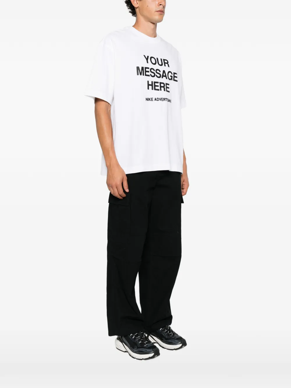 Nike slogan-print T-shirt Wit