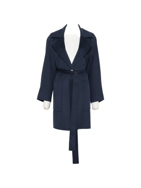 JOSEPH belted notch-lapels coat