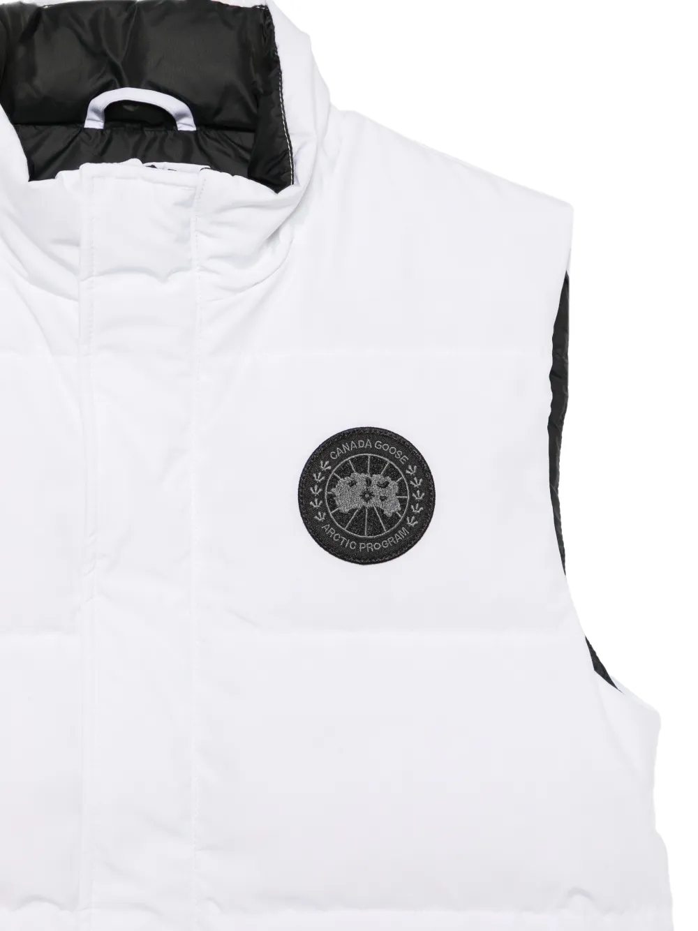 Canada Goose Legacy logo-patch quilted gilet Wit