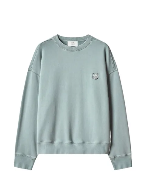 Maison Kitsuné fox-patch faded sweater