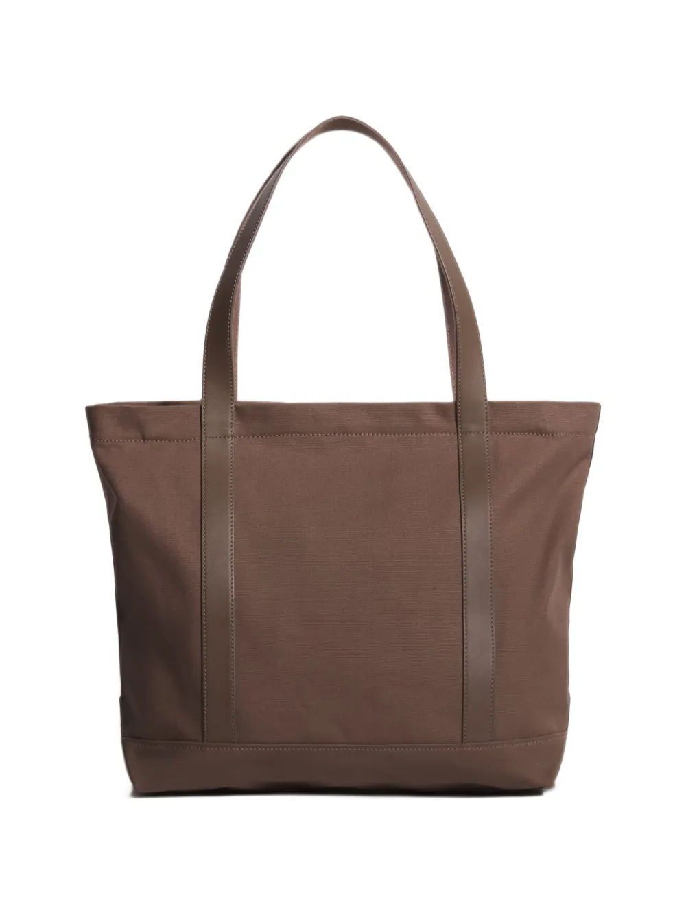 Maison Kitsuné logo-embossed tote bag Bruin