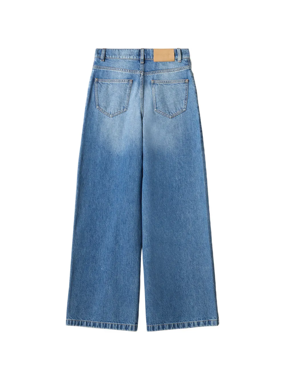 Maison Kitsuné wide-leg jeans Blauw