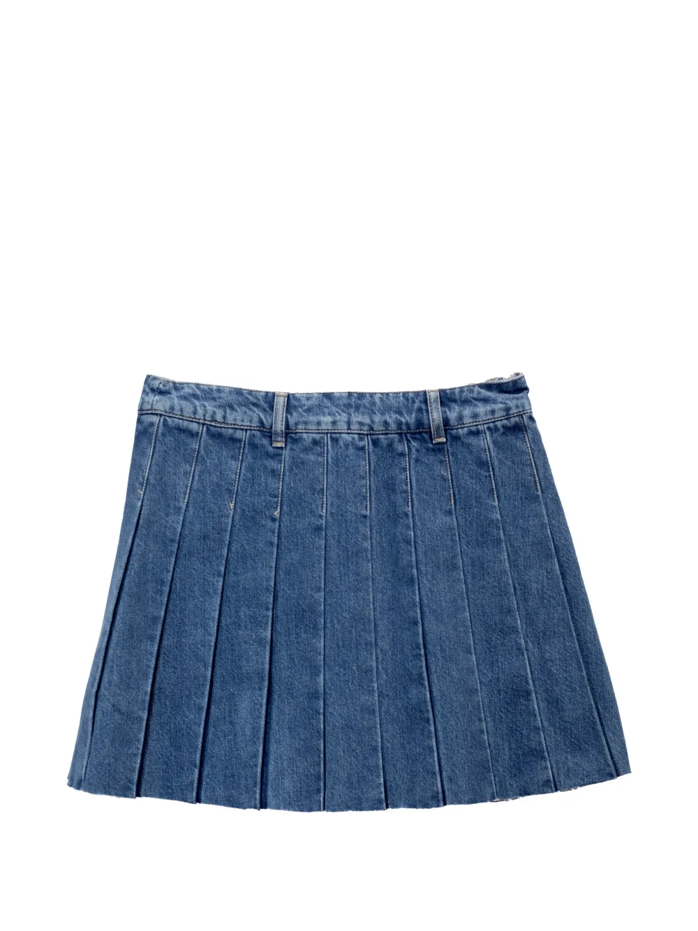 Maison Kitsuné Jeansrock mit Falten - Blau