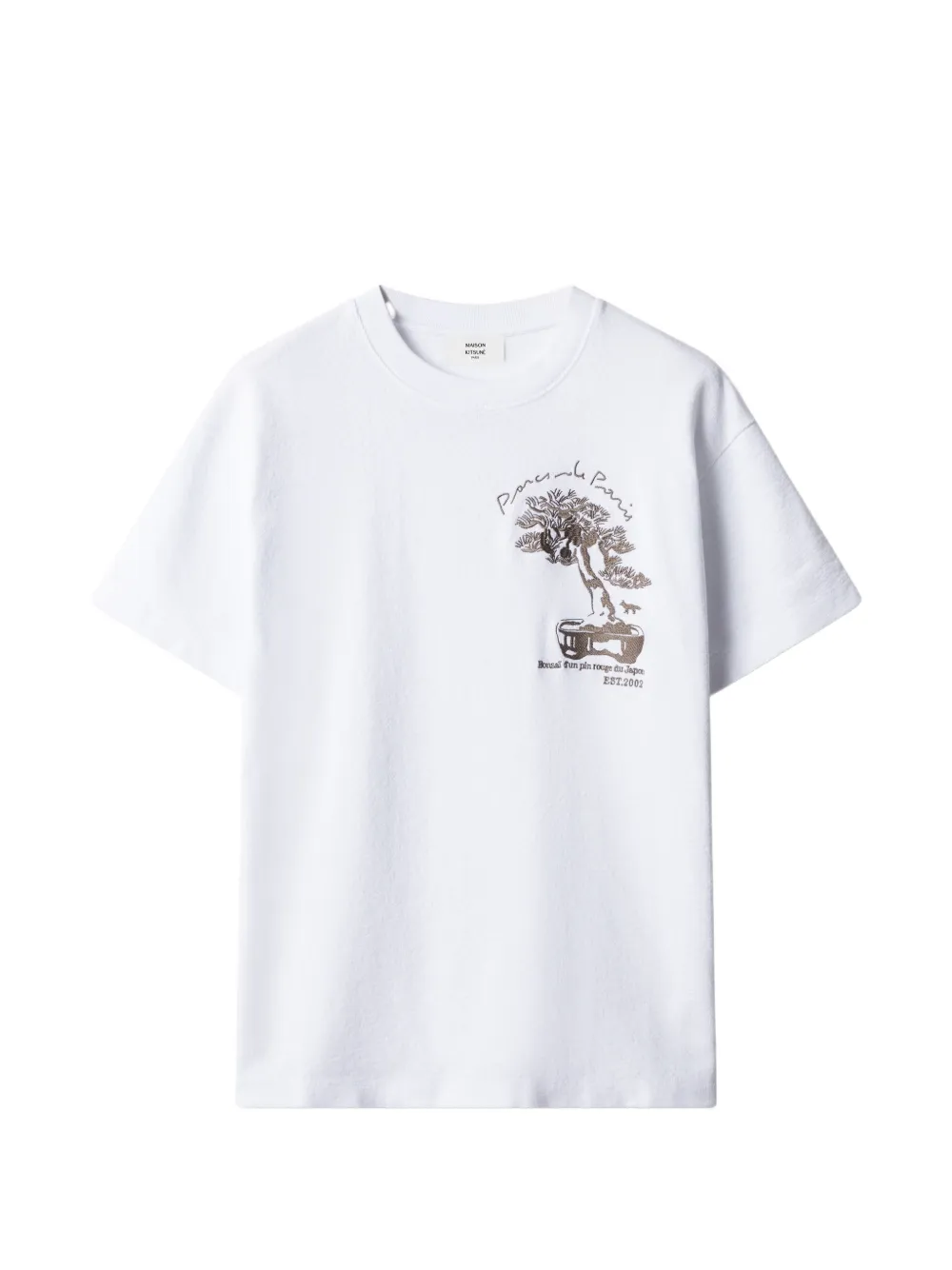 Maison Kitsuné Parcs of Paris graphic-print cotton t-shirt - Weiß