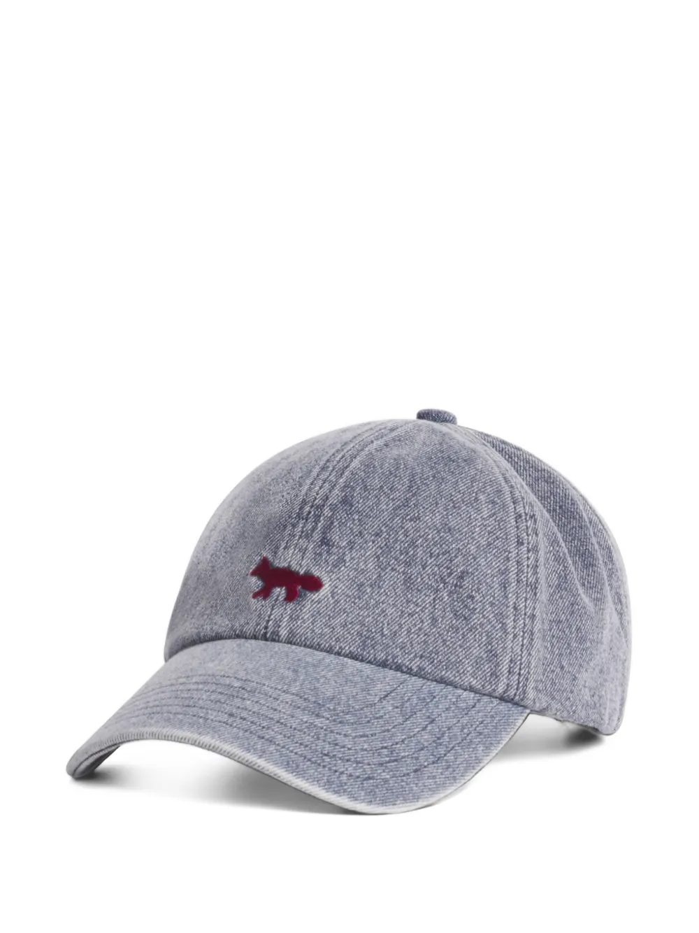 Maison Kitsuné Fox Head baseball cap Blauw