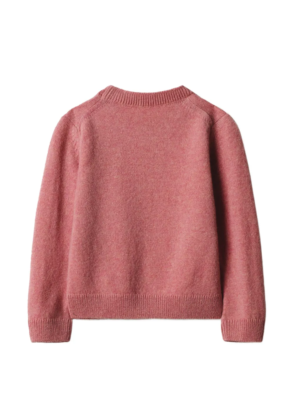 Maison Kitsuné Fox-Head-patch jumper Roze