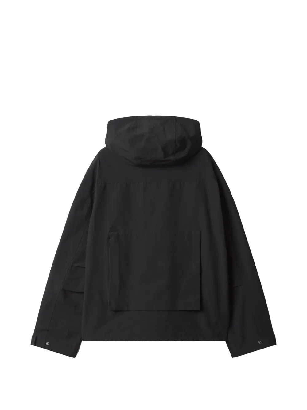 Maison Kitsuné logo-patch hooded jacket Zwart
