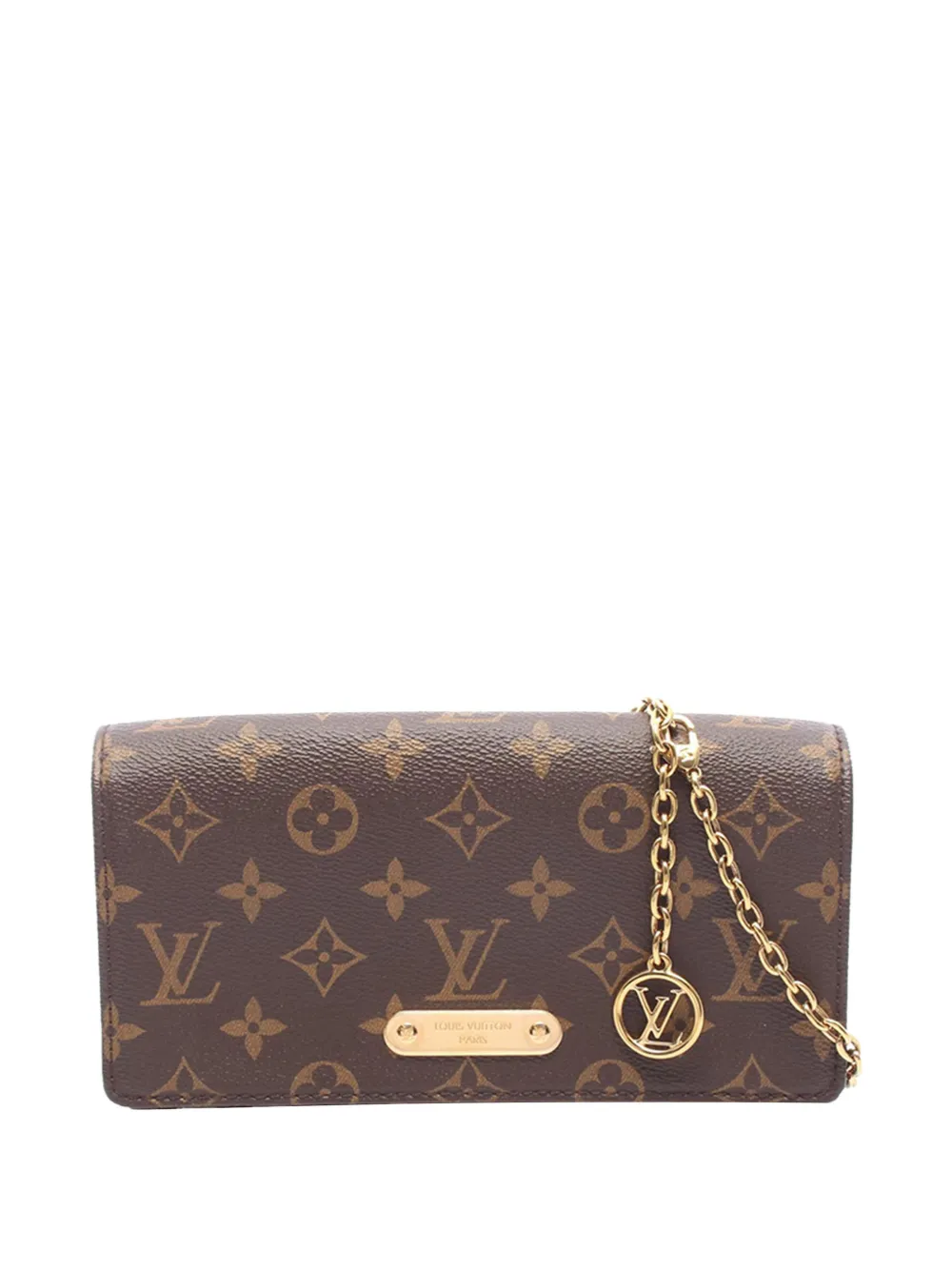 Louis Vuitton Pre-Owned 2000-2026 Monogram Lily Wallet On Chain satchel - Marrone
