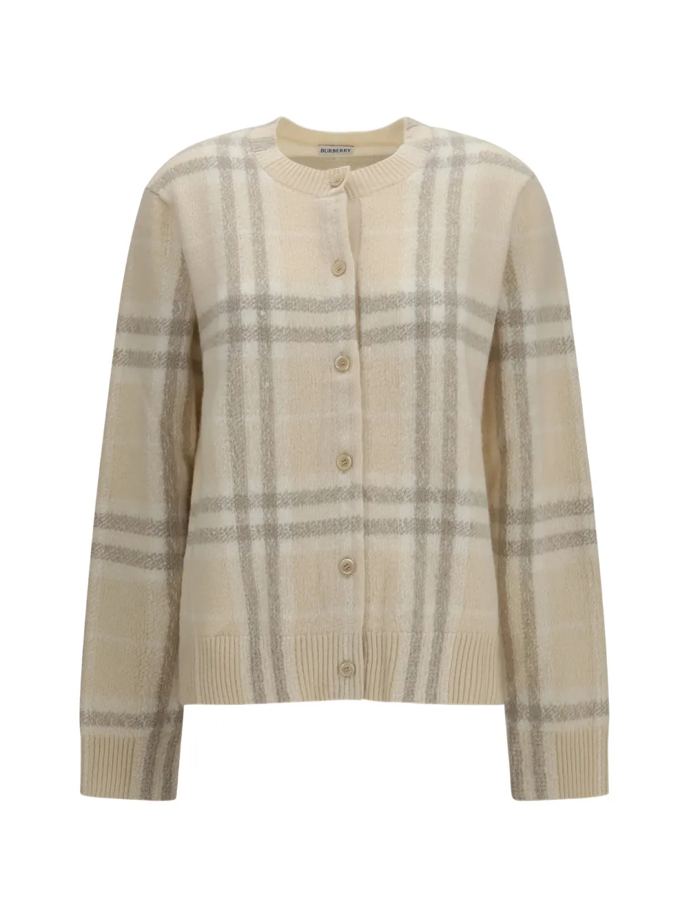 Burberry Check cashmere cardigan - Toni neutri
