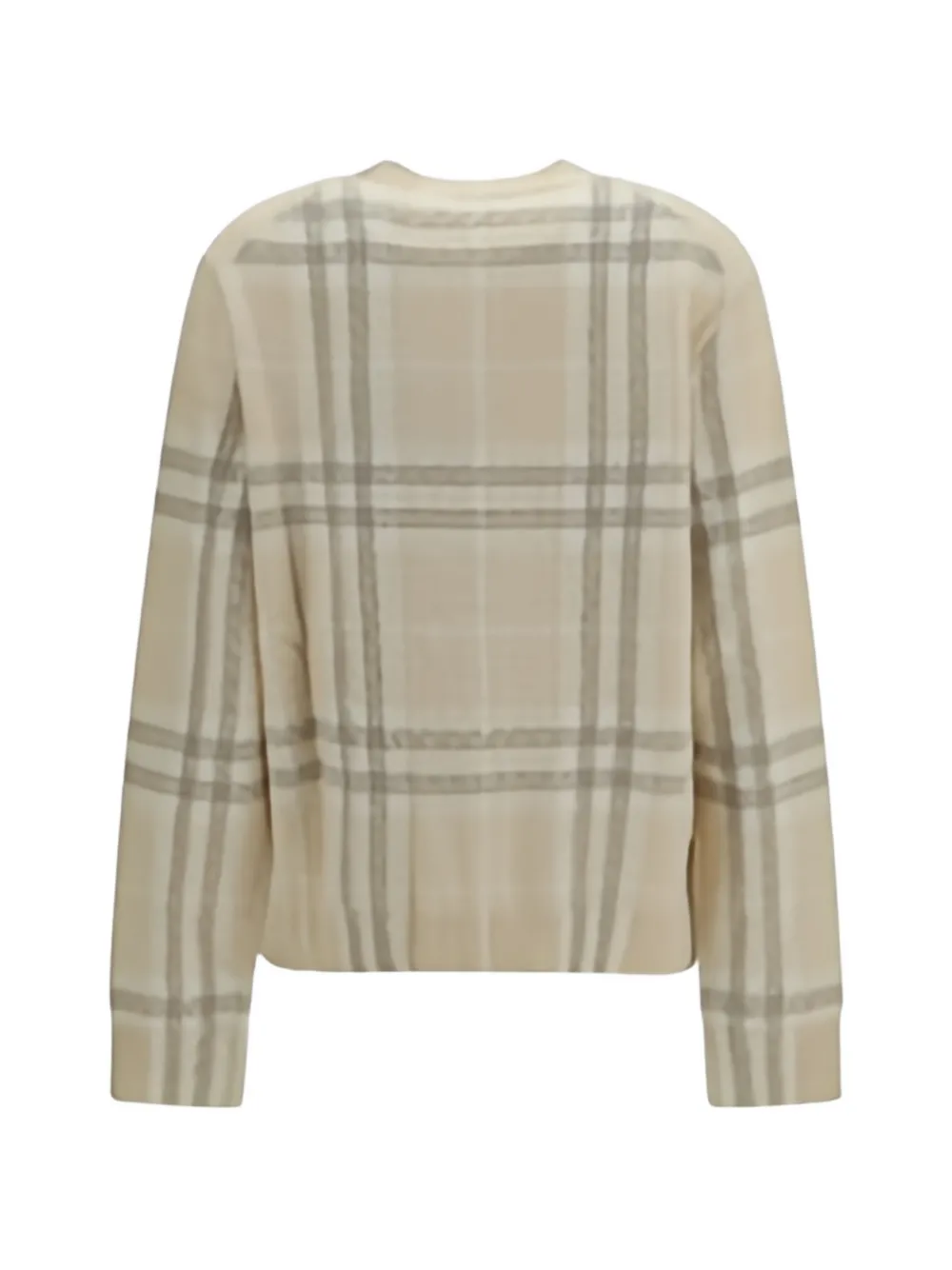 Burberry Check cashmere cardigan Beige
