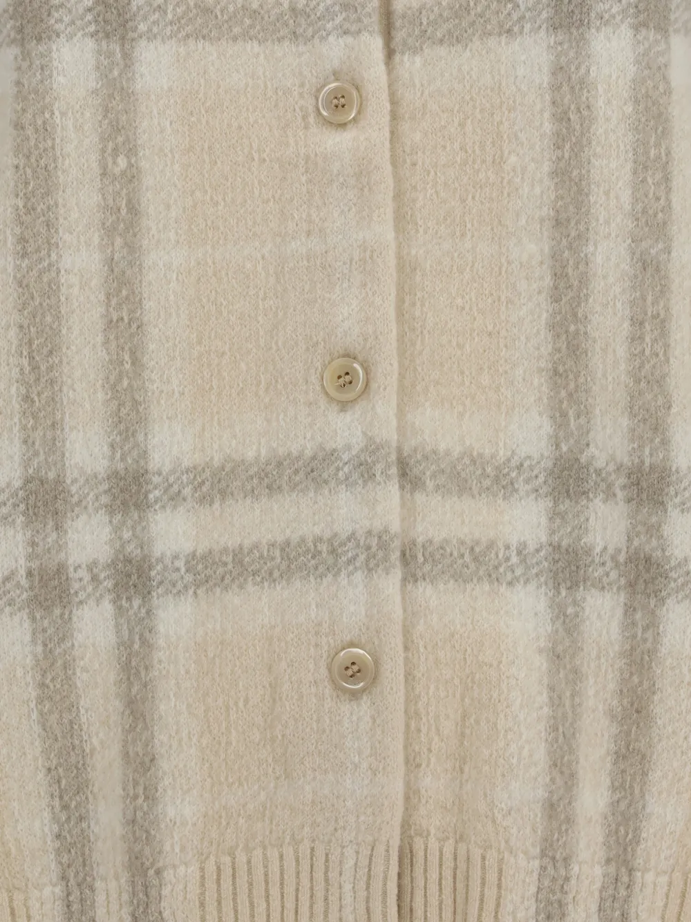 Burberry Check cashmere cardigan Beige