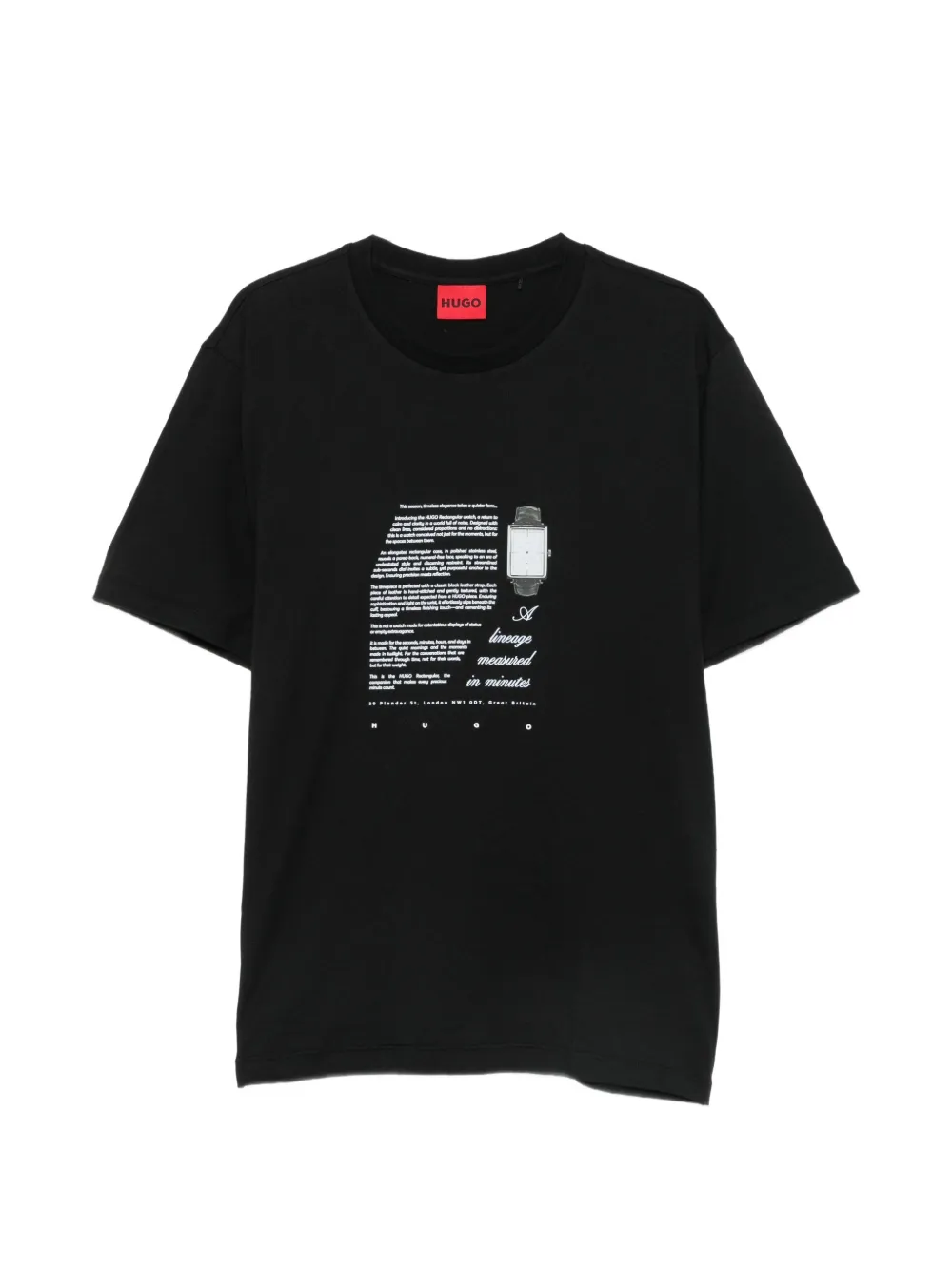 HUGO Devro graphic-print crew-neck T-shirt - Schwarz