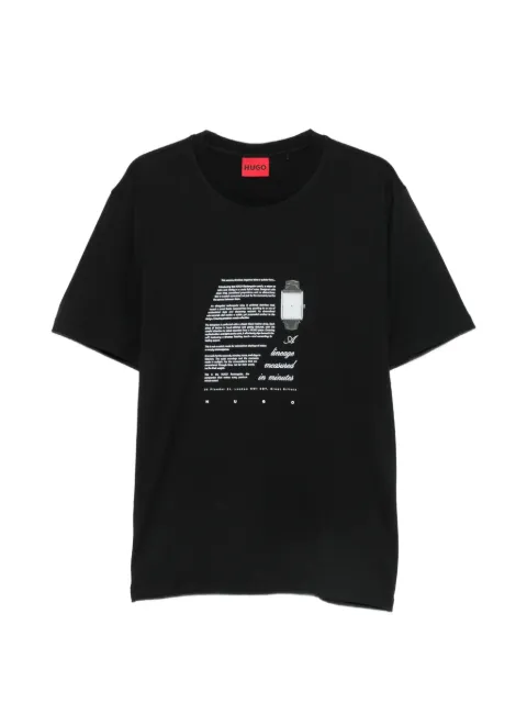HUGO Devro graphic-print crew-neck T-shirt