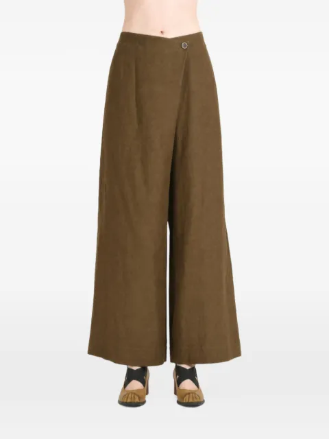 Uma Wang asymmetric wide-leg trousers
